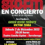 Concierto benéfico a favor de la Asociación Española Contra el Cáncer de Storm en el Teatro Municipal Concha Espina de Torrelavega, el 2 de diciembre de 2023.