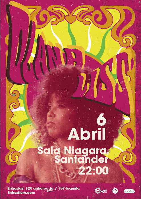 Concierto de Olana Liss el 6 de abril de 2024, en la Sala Niágara de Santander (Cantabria), a las 22:00h.