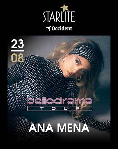 Concierto de Ana Mena en Marbella, el 23 de agosto de 2024 a las 22:00, en el recinto Starlite Occident (Marbella. Málaga, Andalucía).