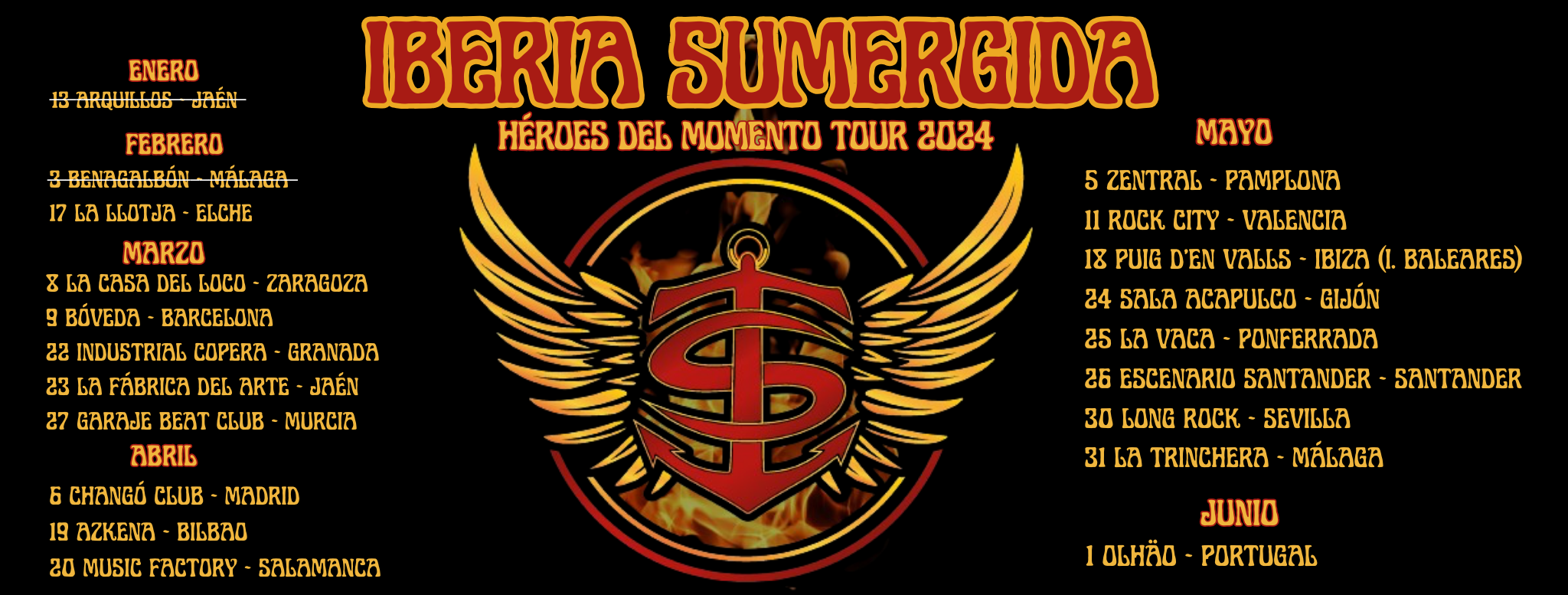 Concierto de Iberia Sumergida en la Sala Escenario Santander (Santander, Cantabria), el 26 de mayo de 2024 a las 20:00h.