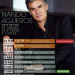 Concierto de Nando Agüeros el 28 de abril de 2024 a las 19:00h, en el palacio de Festivales de Cantabria (Santander, Cantabria).